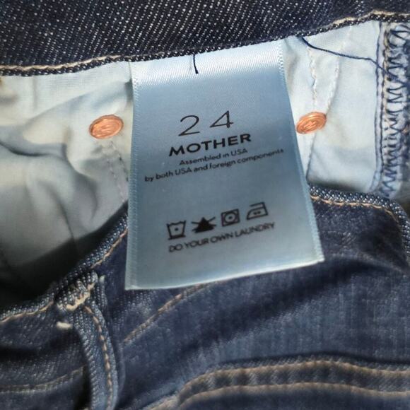 Mother Jeans The Insider Crop Step Fray Step Fray in Clean Sweep Size 24 - Picture 5 of 9